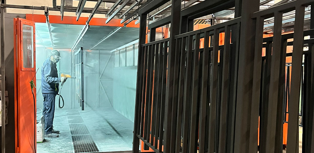 ➤ Порошковая покраска ограждений