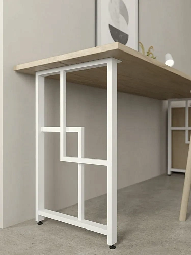 Опоры для стола, 20х40, муар белый мат Опоры для стола, 20х40, муар белый мат