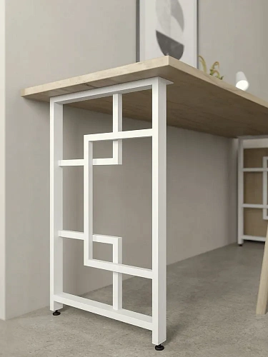 Опоры для стола, 20х40, муар белый мат Опоры для стола, 20х40, муар белый мат