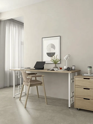 Опоры для стола, 20х40, муар белый мат Опоры для стола, 20х40, муар белый мат