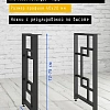 Опоры для стола, 20х40, муар черный мат Опоры для стола, 20х40, муар черный мат