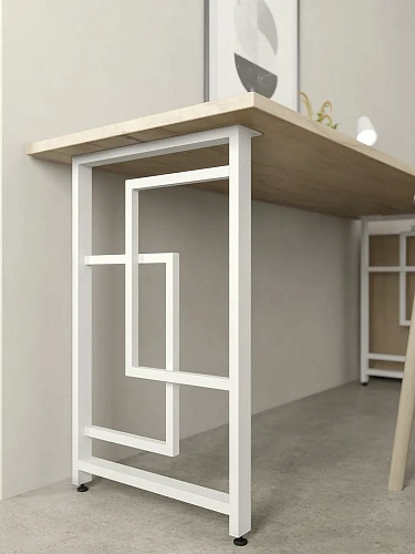 Опоры для стола, 20х40, муар белый мат Опоры для стола, 20х40, муар белый мат